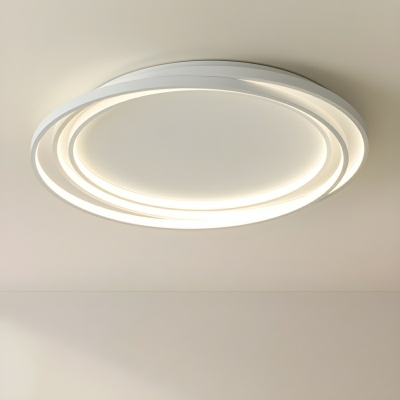 Modern LED Flush Mount Ceiling Light in Circle Shape with Metal Material