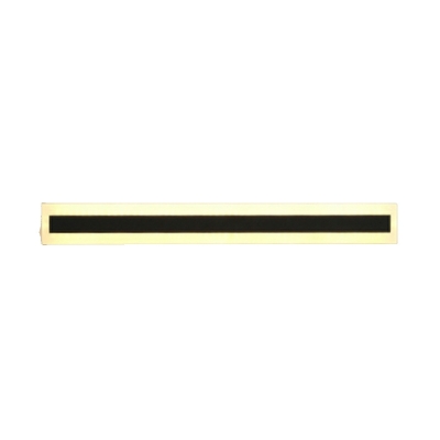 Hardwired Modern Black Linear 1-Light Wall Sconce with White Acrylic Shade