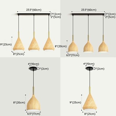 Modern Simple Style Ceiling Lights Nordic Style Wooden Ceiling Pendant