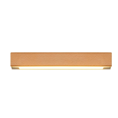 Modern Style Linear Wooden Wall Light Iron Wall Sconces