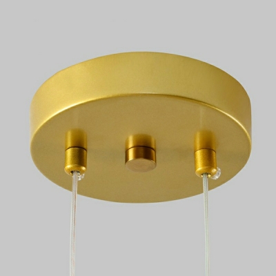 Contemporary Resin Pendant Light with Adjustable Hanging Length and Round White Shade