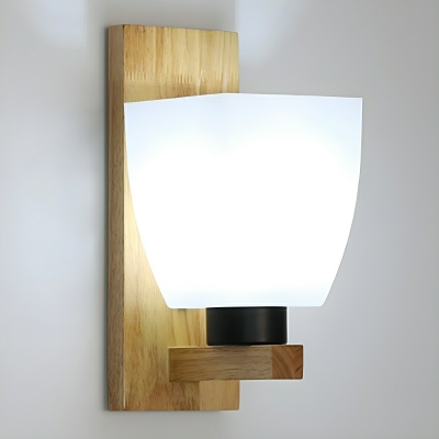 Elegant Modern Acrylic Frosted Glass Wall Sconce with LED Lights