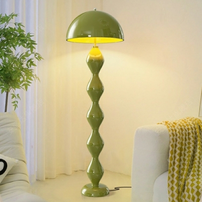 Modern Ceramic Dome Floor Lamp with LED Bulb for Contemporary Residential Use