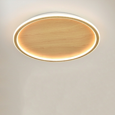 Modern Circle Flush Mount Ceiling Light with LED Bulb and White Acrylic Shade
