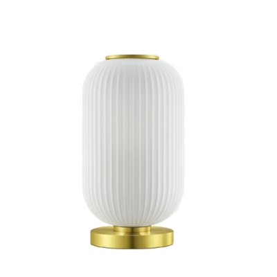 Modern Gold Base Beige Table Lamp with LED/Incandescent/Fluorescent Light for Residential Use