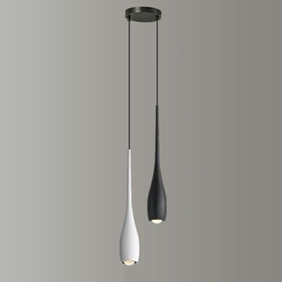 Modern LED Pendant with Round Canopy and Adjustable Hanging Length for Indoor Use