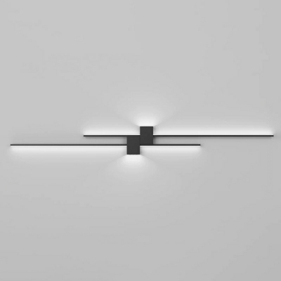Straight Vanity Light with Integrated LED and Aluminum Shade