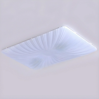Modern White Flush Mount Ceiling Light with 16