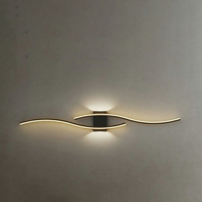 Modern Style Linear Wall Light Iron Wall Sconces for Bathroom