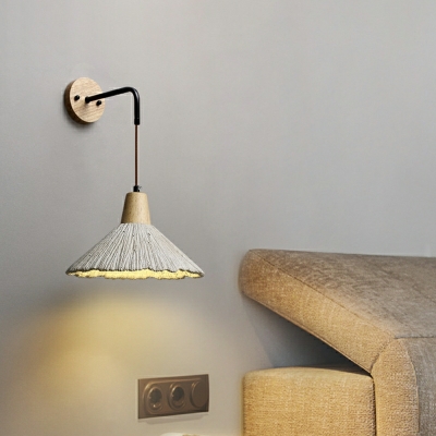 Modern Style Wall Light Iron Stone Wall Sconces for Living Room