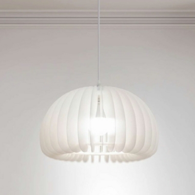 Modern White Pendant with Round Canopy and Hanging Feature for Residential Use