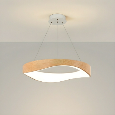 Modern Acrylic Wheel Chandelier with Adjustable Hanging Length and White Light LED Bulbs