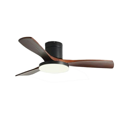 Modern Ceiling Fan with Remote and Wall Control 3 ABS Plastic Blades and Standard/Classic Design