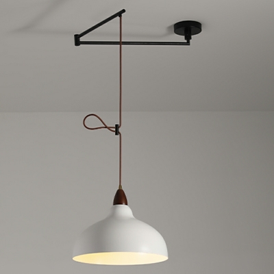 Modern Wood Warehouse Pendant with Adjustable Hanging Length for Residential Use
