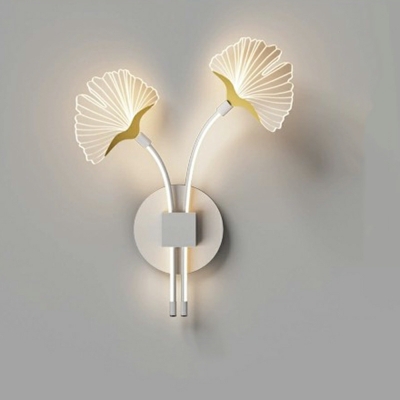 Modern Style Flower Wall Light Iron Wall Sconces for Living Room