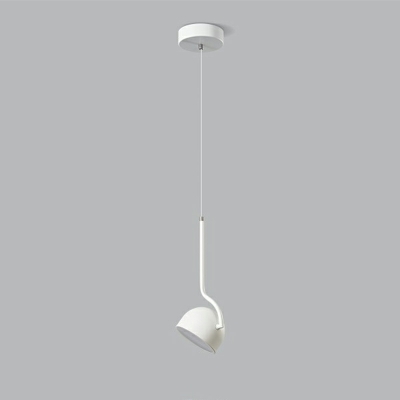 Contemporary LED Pendant Light with Adjustable Hanging Length and Round Canopy