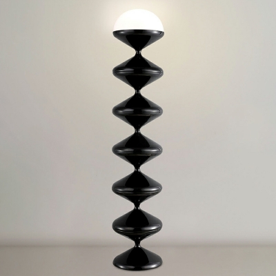 Modern Unique Floor Lamp with Novelty Acrylic Shade and Plug-In Electric Power Source