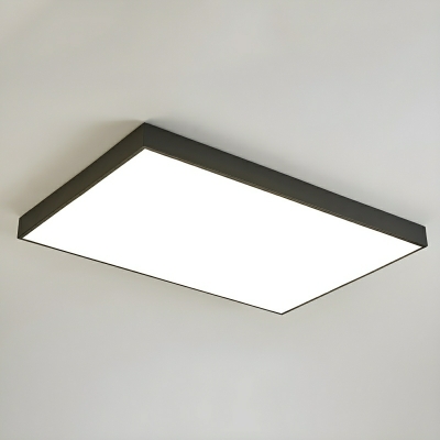 Stylish Rectangle LED Flush Mount Ceiling Light with Acrylic White Shade