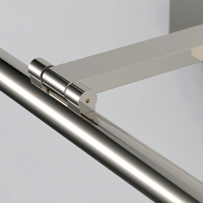 Elegant Linear LED Vanity Light with Straight Metal Frame and Integrated LED Bulbs