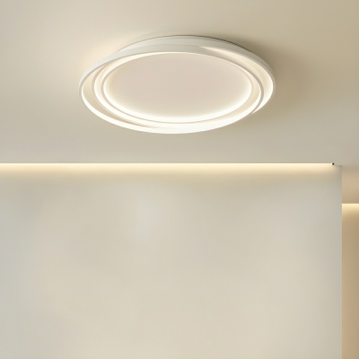 Modern LED Flush Mount Ceiling Light in Circle Shape with Metal Material