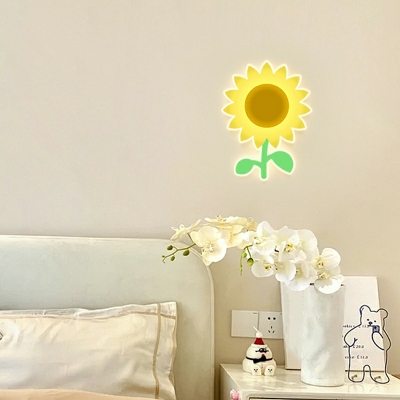 Hardwired Kids' Wall Lamp with Third Gear Color Temperature and Acrylic Shade