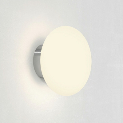 Modern Frosted Glass Wall Sconce with Ambient White Light and Rocker Switch