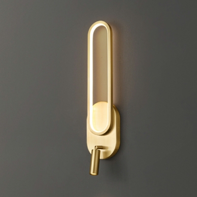Modern Hardwired Wall Sconce with LED Bulbs and Metal Construction for Residential Use