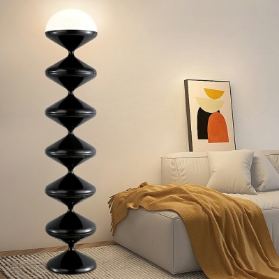 Modern Unique Floor Lamp with Novelty Acrylic Shade and Plug-In Electric Power Source