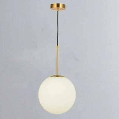 Modern Glass Globe Pendant with Adjustable Hanging Length and Clear Glass Shade for Residential Use
