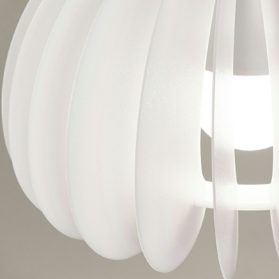 Modern White Pendant with Round Canopy and Hanging Feature for Residential Use