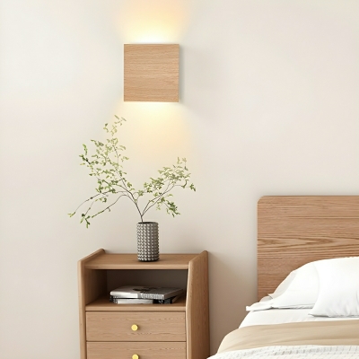 Modern Yellow LED Acrylic Wall Lamp, Hardwired with Up & Down Light for Residential Use