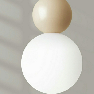 Nordic Postmodern Style  Single Chandelier Glass Material Pendant Light