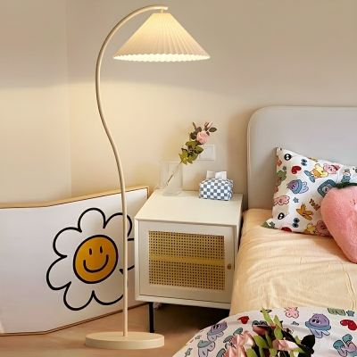Beige Metal Modern Floor Lamp with LED Light for Residential Use