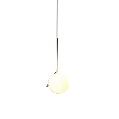 Clear Glass Globe Pendant Light with Adjustable Hanging Length and Modern Style