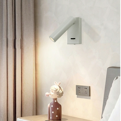 Modern Style Bedside Reading Spotlight Acrylic Iron Wall Sconces for Bedroom