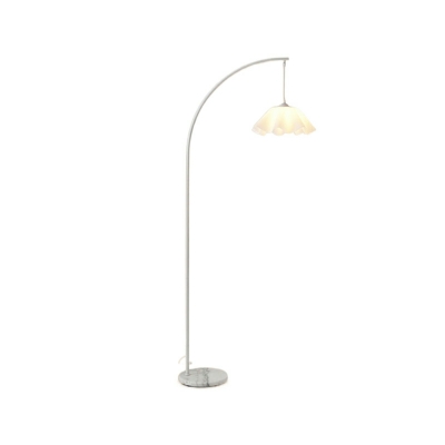 Modern White Stone Floor Lamp with LED/Incandescent/Fluorescent Light for Residential Use