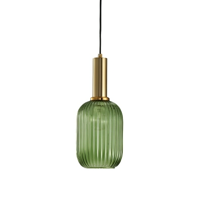 Modern Clear Glass Pendant with Adjustable Cord Mounting and Multiple Lighting Options