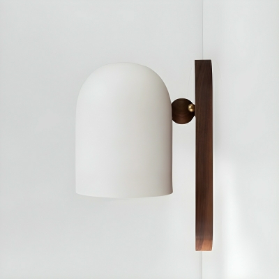Modern Metal Wall Sconce with Downward Metal Shade and Hardwired Power Source