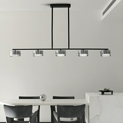 Modern LED Island Pendant Light with Adjustable Hanging Length