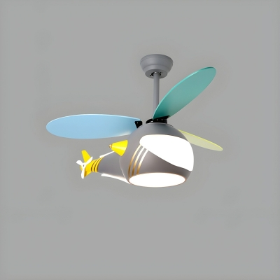 Kids Windmill Ceiling Fan with Remote Control and Acrylic Blades