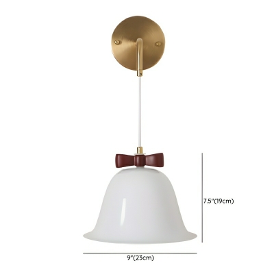 Sleek Modern Iron 1-Light Wall Lamp with LED Warm Light for Residential Use