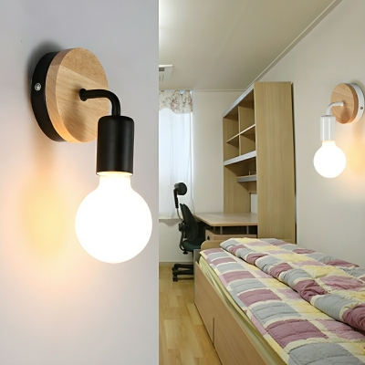 Sleek Modern Metallic 1-Light Wall Sconce with Bright LED Lighting