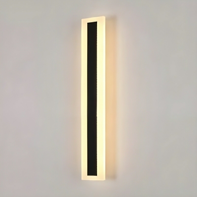 Modern Black Acrylic Wall Lamp - Sleek and Stylish LED Reading Light for Outdoor Use