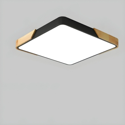 Modern Metal 1-Lights LED Bulb Ceiling Light with Acrylic Shade