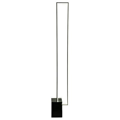 Modern Metal Floor Lamp with Ambiance-Enhancing Silica Gel Shade