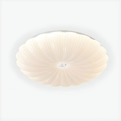 Contemporary LED Acrylic Flush Mount Ceiling Light in White for Residential Use