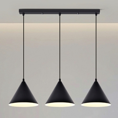 Modern Iron Pendant with Adjustable Hanging Length for Residential Use