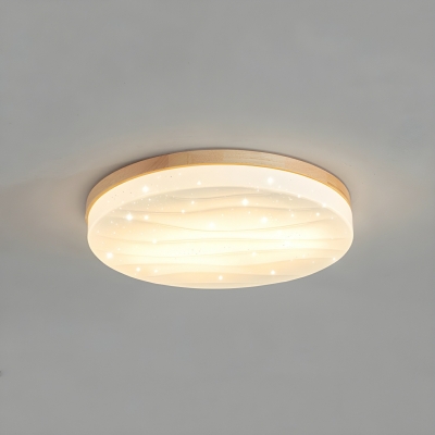 Modern White LED Flush Mount Ceiling Light for Residential Use