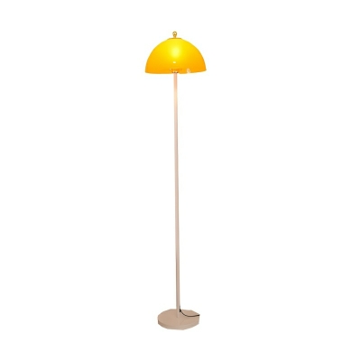 Sleek Metal LED Floor Lamp with Foot Switch for Modern Residential Use