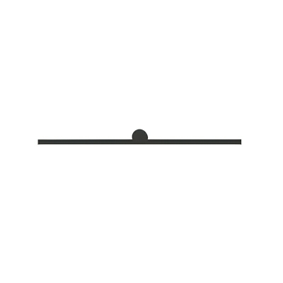 Black Linear LED Vanity Light for Modern Bathroom and Kitchen with Acrylic White Shade